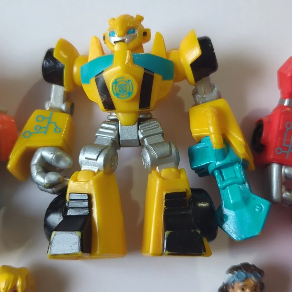 Lot Of 5 Transformers Rescue Bots Doc Green Cody Burns Bumblebee Heatwave Blades - Picture 5 of 15